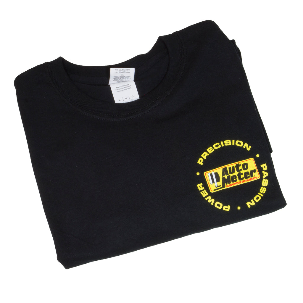 AutoMeter 0422L T-SHIRT, ADULT LARGE, BLACK, 'COMPETITION INSTRUMENTS'