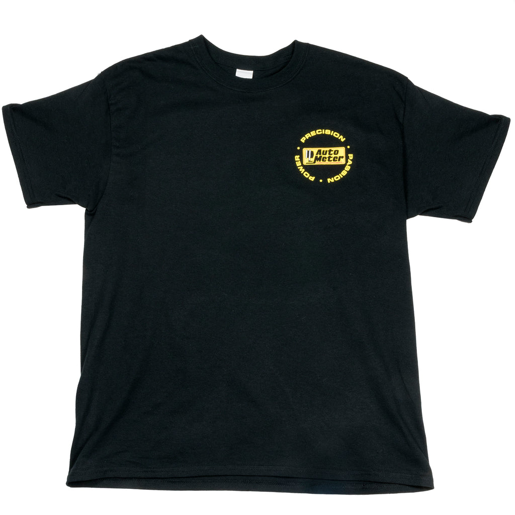 AutoMeter 0422M T-SHIRT, ADULT MEDIUM, BLACK, 'COMPETITION INSTRUMENTS'