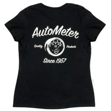 Load image into Gallery viewer, AutoMeter 0423WM T-SHIRT, WOMEN'S MEDIUM, BLACK, 'VINTAGE'