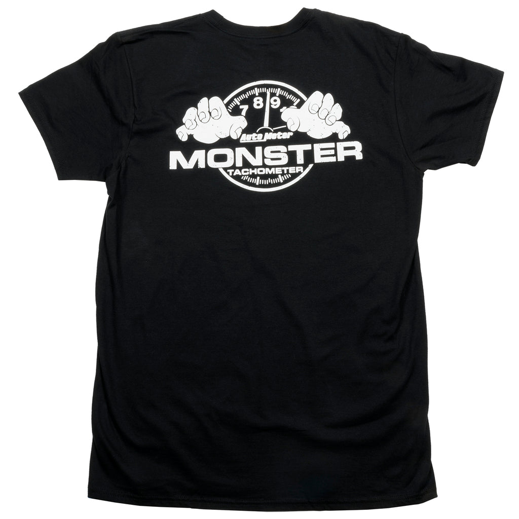 AutoMeter 0424L T-SHIRT, ADULT LARGE, BLACK, 'MONSTER'