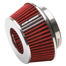 Load image into Gallery viewer, Edelbrock 43611 Pro-FloÂ® Universal Red Compact Conical Air Filter with 3", 3.5", and 4" Inlet