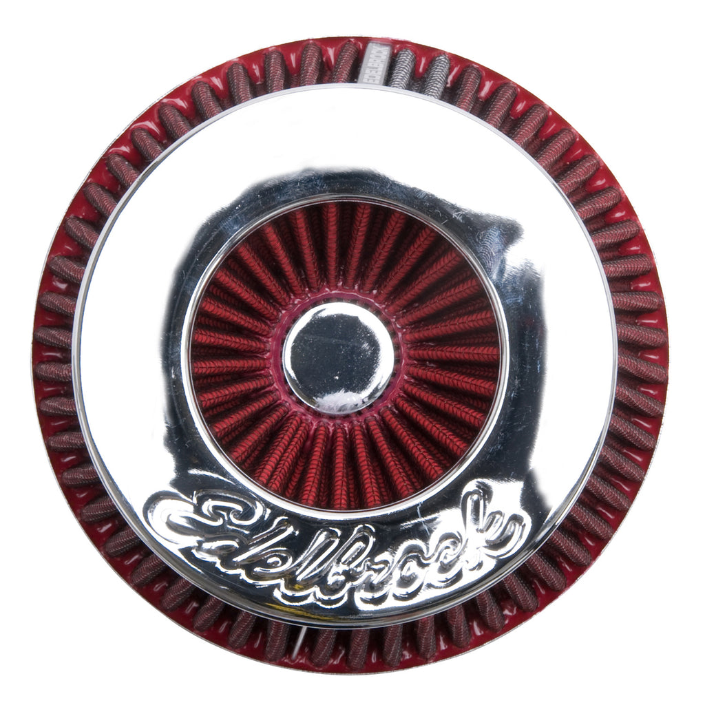 Edelbrock 43611 Pro-FloÂ® Universal Red Compact Conical Air Filter with 3", 3.5", and 4" Inlet