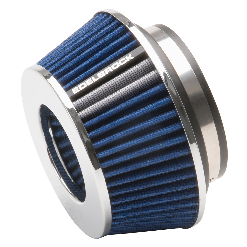 Edelbrock 43613 Pro-Flo Universal Blue Compact Conical Air Filter with 3", 3.5", and 4" Inlet