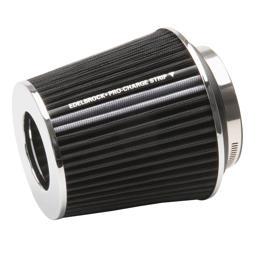 Edelbrock 43640 Pro-Flo Universal Black Medium Conical Air Filter with 3", 3.5", and 4" Inlet
