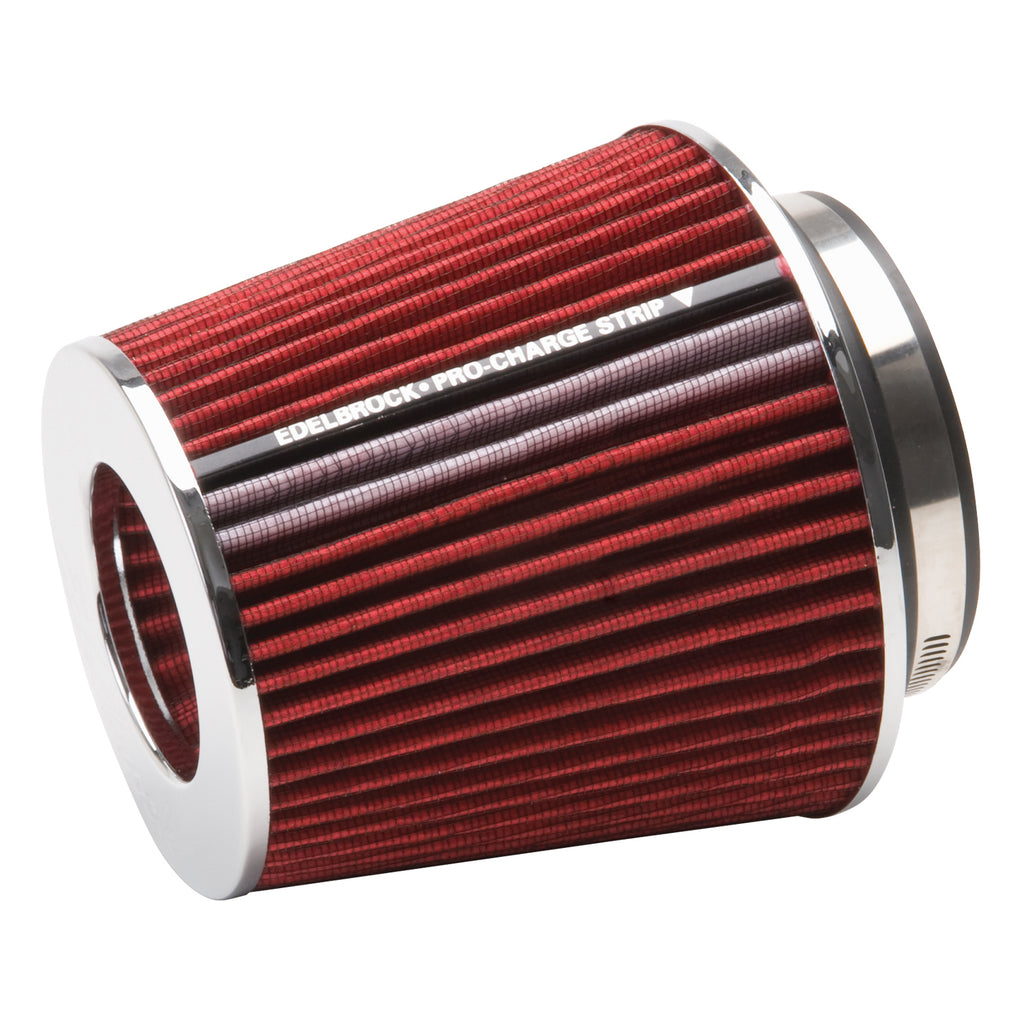 Edelbrock 43641 Pro-FloÂ® Universal Red Medium Conical Air Filter with 3", 3.5", and 4" Inlet
