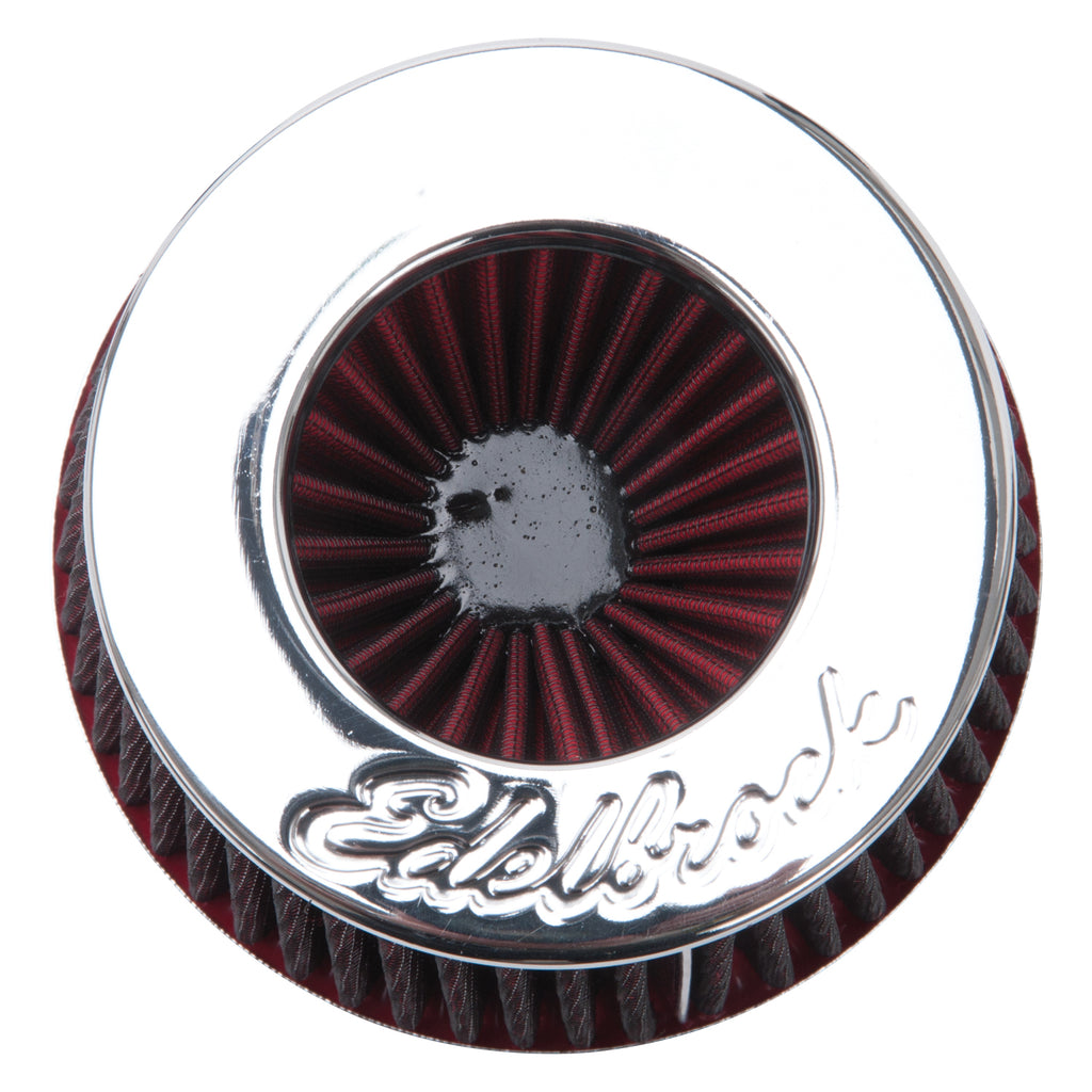 Edelbrock 43641 Pro-FloÂ® Universal Red Medium Conical Air Filter with 3", 3.5", and 4" Inlet