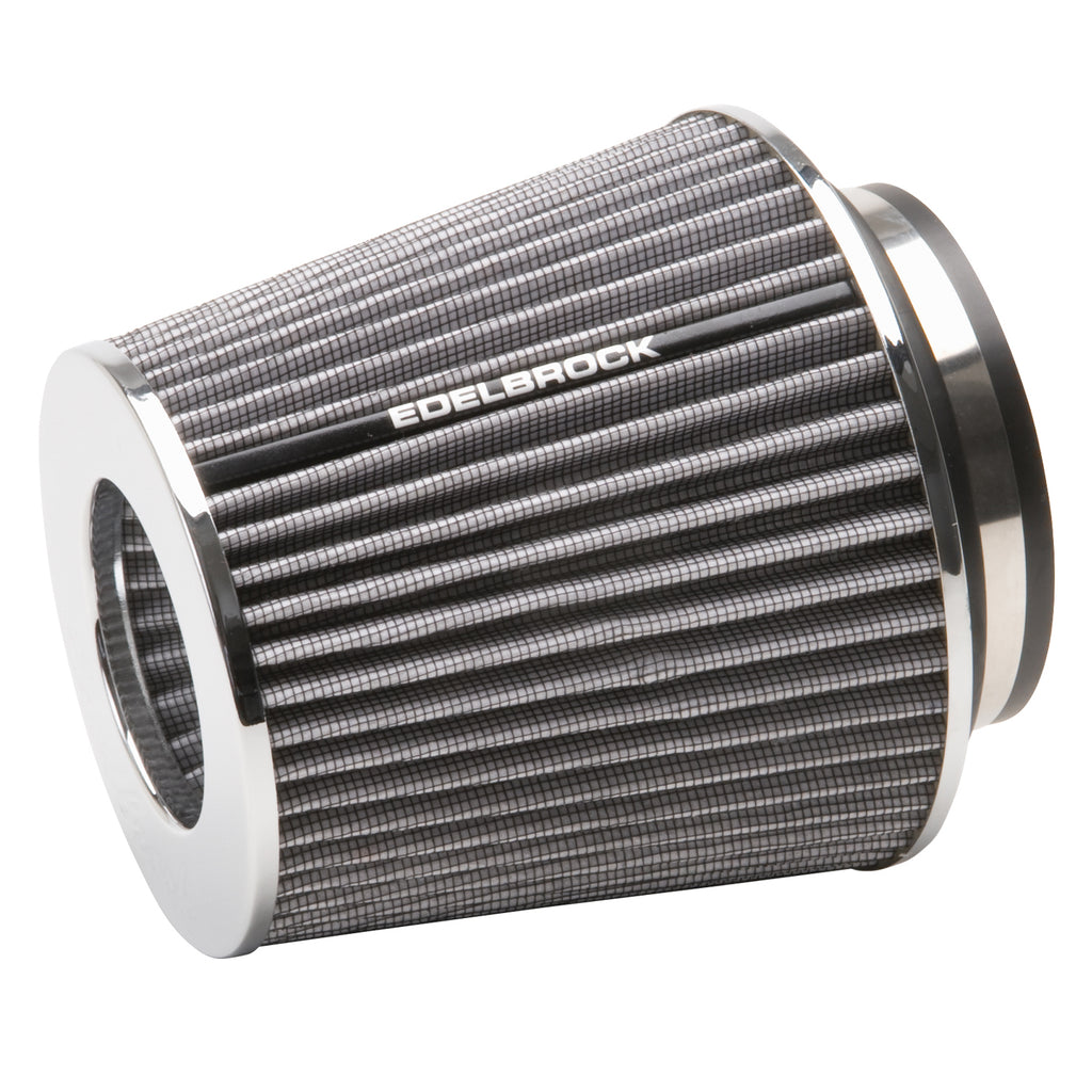 Edelbrock 43642 Pro-Flo Universal White Medium Conical Air Filter with 3", 3.5", and 4" Inlet