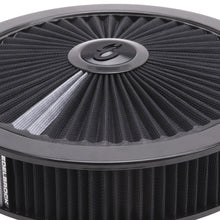 Load image into Gallery viewer, Edelbrock 43662 Pro-Flo Black Round 14" Air Cleaner with 3" Pro-Flo Element (Black)