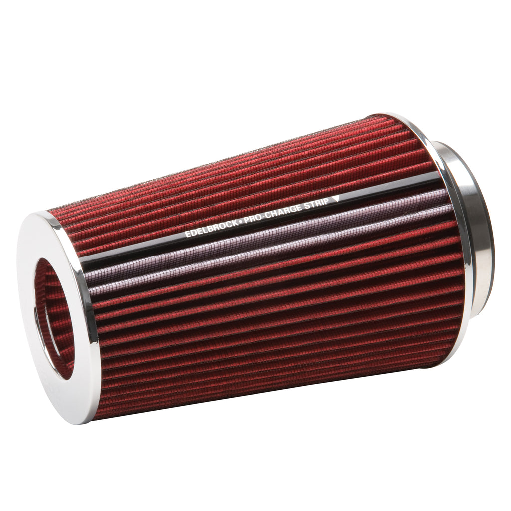 Edelbrock 43691 Pro-FloÂ® Universal Red Tall Conical Air Filter with 3", 3.5", and 4" Inlet