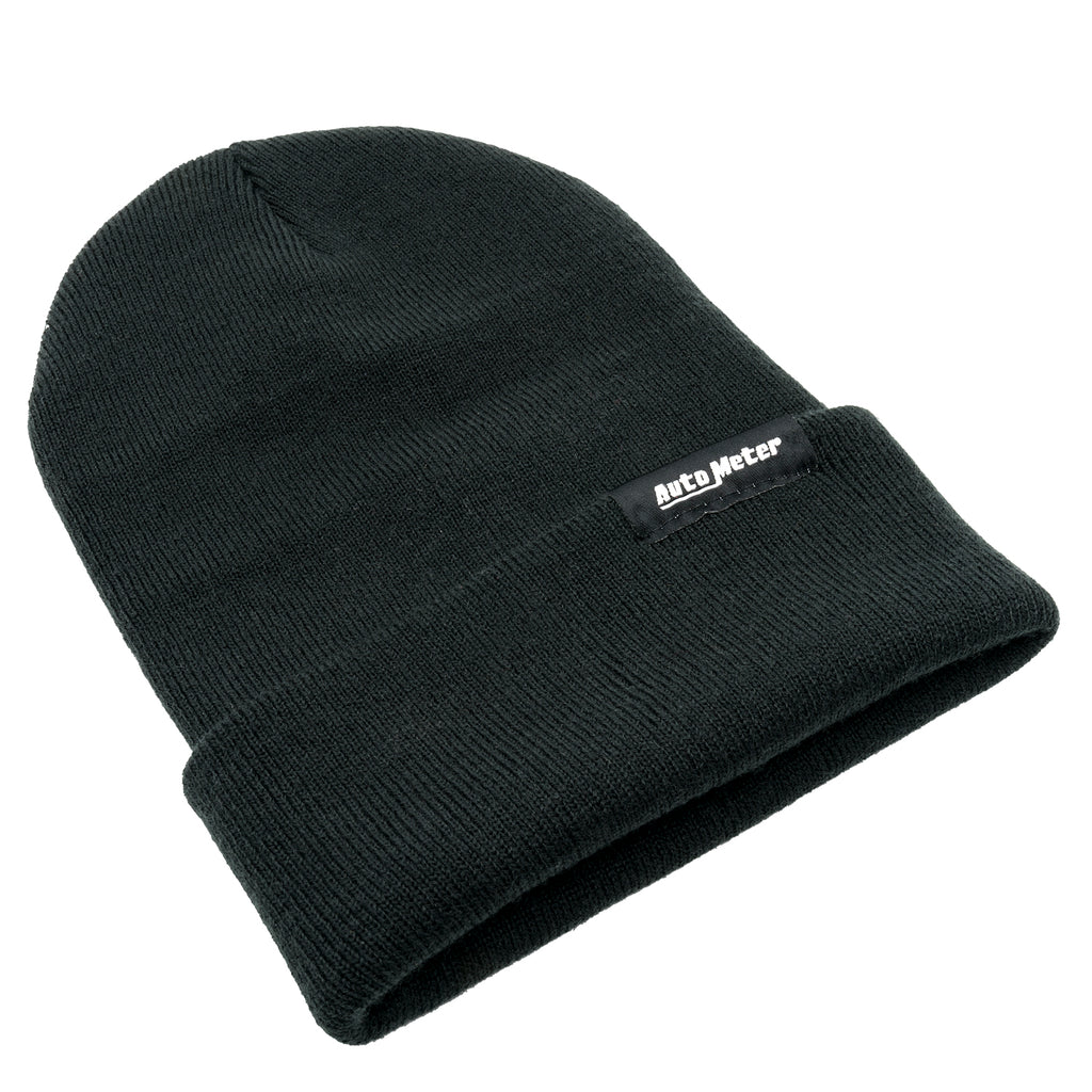 AutoMeter 0443 HAT, KNIT, BLACK, FOLD CUFF, 'AUTOMETER'