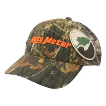 Load image into Gallery viewer, AutoMeter 0444 HAT, MESH BACK W/VELCRO, HUNTING CAMO, BLAZE ORANGE 'AUTOMETER'