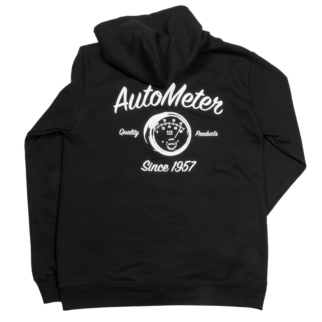 AutoMeter 0448XXL ZIP HOODIE, ADULT XXLARGE, BLACK, 'VINTAGE'