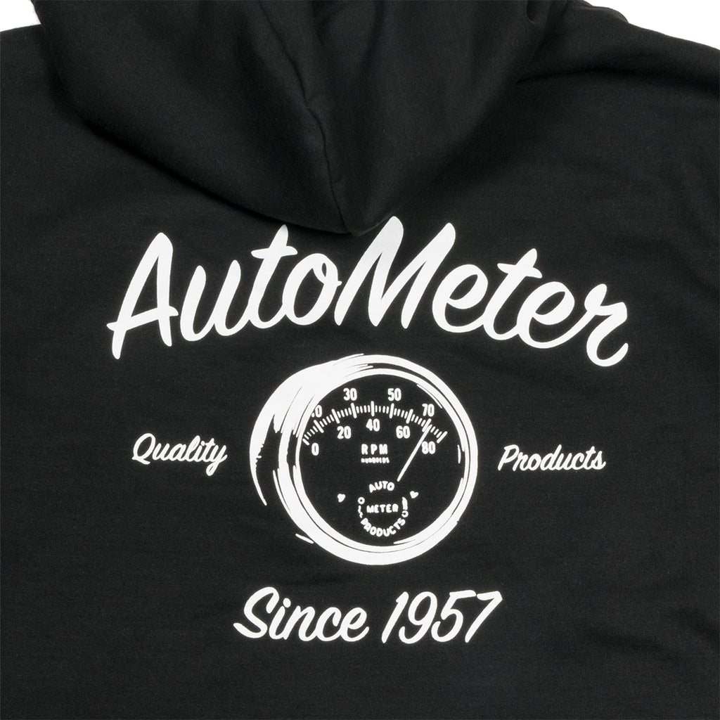 AutoMeter 0448XXL ZIP HOODIE, ADULT XXLARGE, BLACK, 'VINTAGE'