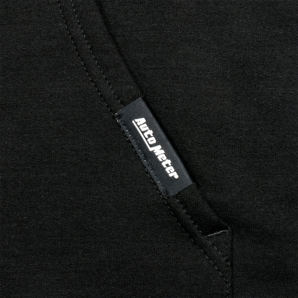 AutoMeter 0448M ZIP HOODIE, ADULT MEDIUM, BLACK, 'VINTAGE'