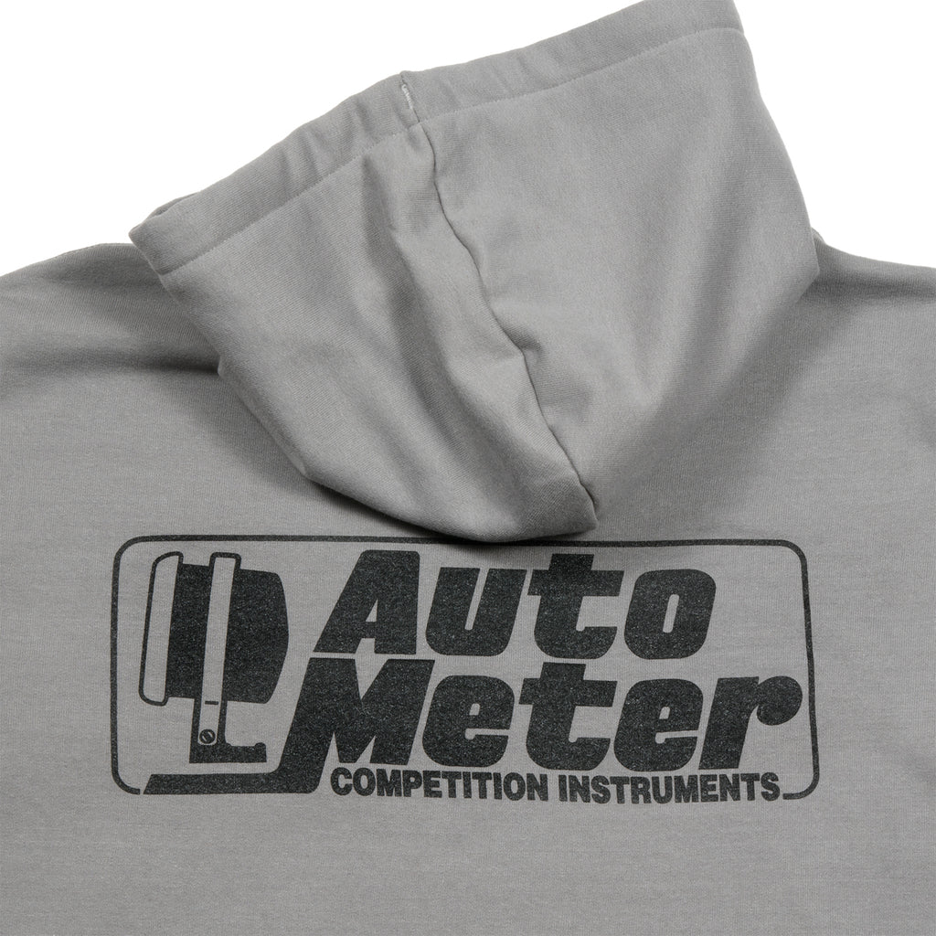 AutoMeter 0449L PULLOVER HOODIE, ADULT LARGE, GRAY, 'COMPETITION'