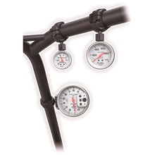 Load image into Gallery viewer, AutoMeter 48002 GAUGE MOUNT, ROLL POD FOR 1.5" ROLL CAGE, FITS 5" PEDESTAL TACH, BLACK