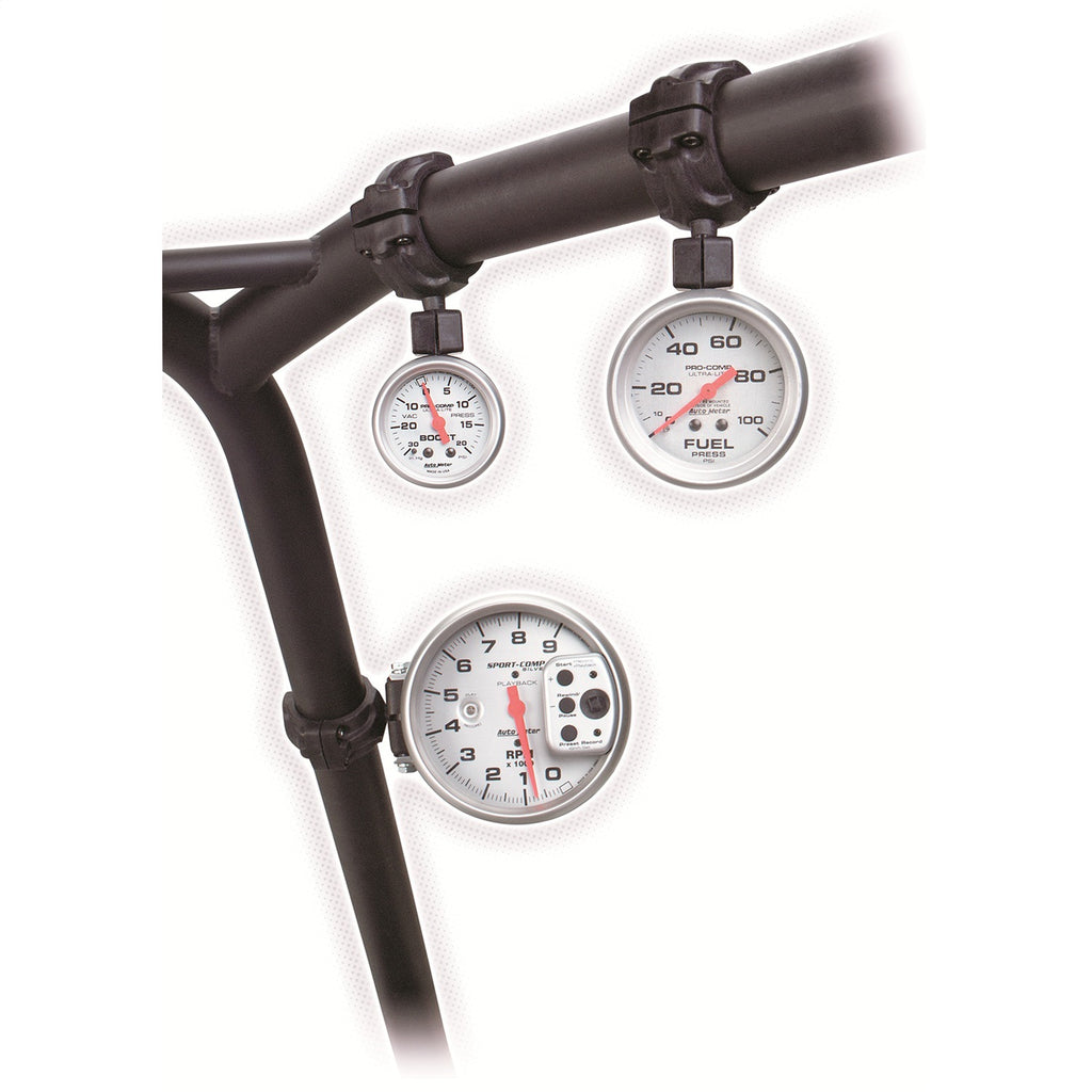 AutoMeter 48005 GAUGE MOUNT, ROLL POD FOR 1.625" ROLL CAGE, FITS 5" PEDESTAL TACH, BLACK