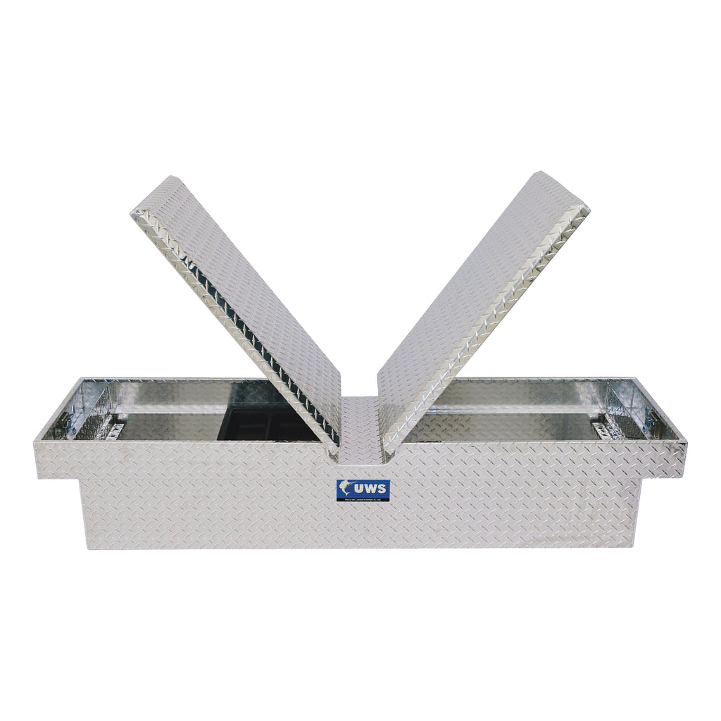 UWS EC10061 UWS EC10061 69-Inch Heavy-Wall Aluminum Gull Wing Truck Tool Box; RigidCore Lids - Truck Part Superstore
