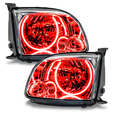 Load image into Gallery viewer, 05-06-Toyota-Tundra-RegularAccessible-Cab-Pre-Assembled-Led-Halo-Headlights--Red