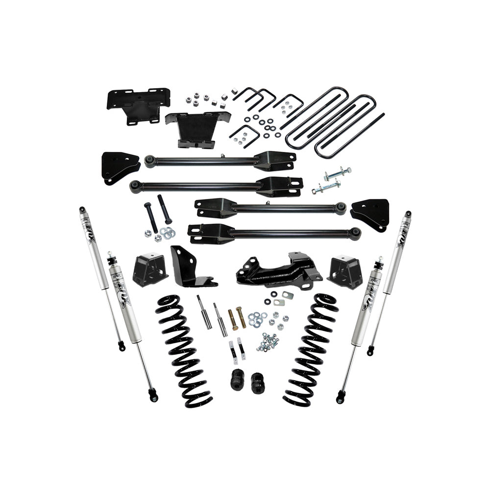 05-07-Ford-F-250-Superduty-4Wd-Diesel-4In-Lift-Kit-W-A-4-Link-ConversionFox-2.0-Shocks