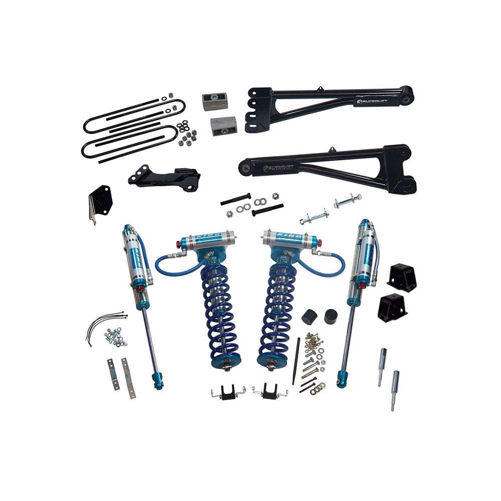 05-07-Ford-F-250F-350-Sd-4Wd-4In-Lift-Kit-WRepl-Radius-Arms--King-Coilovers-Rear-Shocks