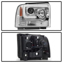 Load image into Gallery viewer, 05-07-Ford-F250350450-Sd-Ver-2-Proj-Headlights---Light-Bar-Drl---Black-Pro-Yd-Fs05v2-Lb-C