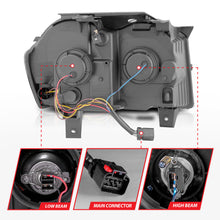 Load image into Gallery viewer, 05-07-Jeep-Grand-Cherokee-Projector-Headlights---W-Light-Bar-Switchback-Chrome-Housing