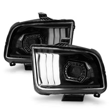 Load image into Gallery viewer, 05-09-Ford-Mustang-(WFactory-Halogen-Hl-Only)-Projector-Headlights-WLight-Bar-Black-Housing