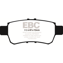 Load image into Gallery viewer, 05-10-Honda-Odyssey-3.5-Yellowstuff-Rear-Brake-Pads