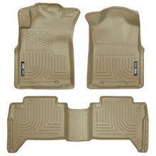 Load image into Gallery viewer, 05-13-Toyota-Tacoma-Weatherbeater-Combo-Tan-Floor-Liners