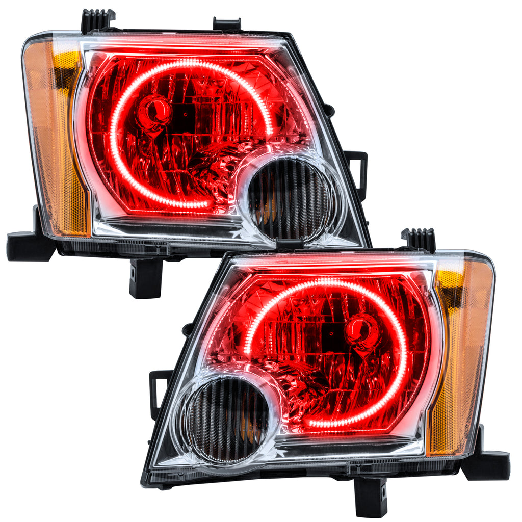 05-14-Nissan-Xterra-Pre-Assembled-Led-Halo-Headlights--Red