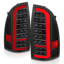 Load image into Gallery viewer, 05-15-Toyota-Tacoma-Full-Led-Tail-Lights-WLight-Bar-Sequential-Black-Housing-Clear-Lens