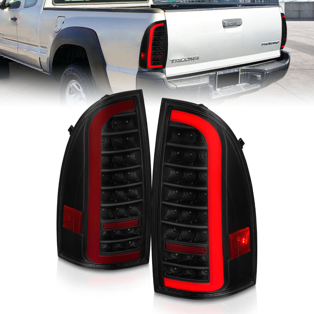 05-15-Toyota-Tacoma-Full-Led-Tail-Lights-WLight-Bar-Sequential-Black-Housing-Smoke-Lens