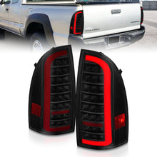 Load image into Gallery viewer, 05-15-Toyota-Tacoma-Full-Led-Tail-Lights-WLight-Bar-Sequential-Black-Housing-Smoke-Lens