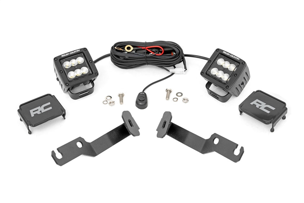 Rough Country 71088 LED Lower Windshield Ditch Kit for Select Toyota Tacoma