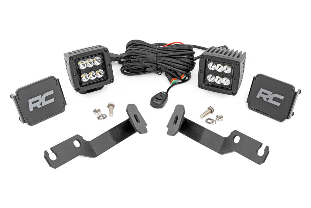 Rough Country 71087 LED Lower Windshield Ditch Kit for Select Toyota Tacoma