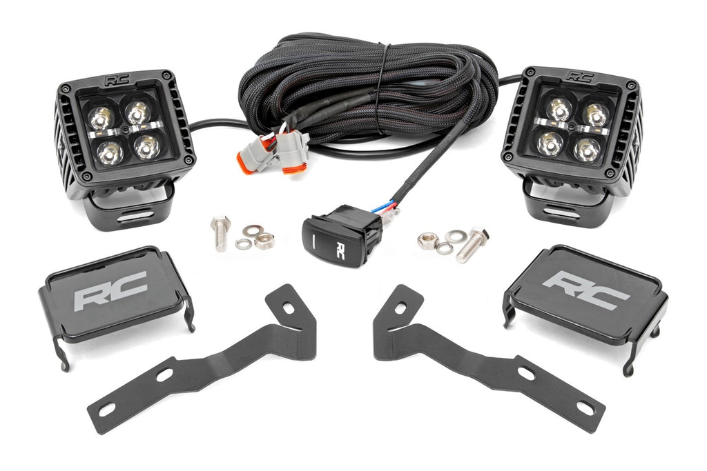 Rough Country 71090 LED Lower Windshield Ditch Kit for Select Toyota Tacoma