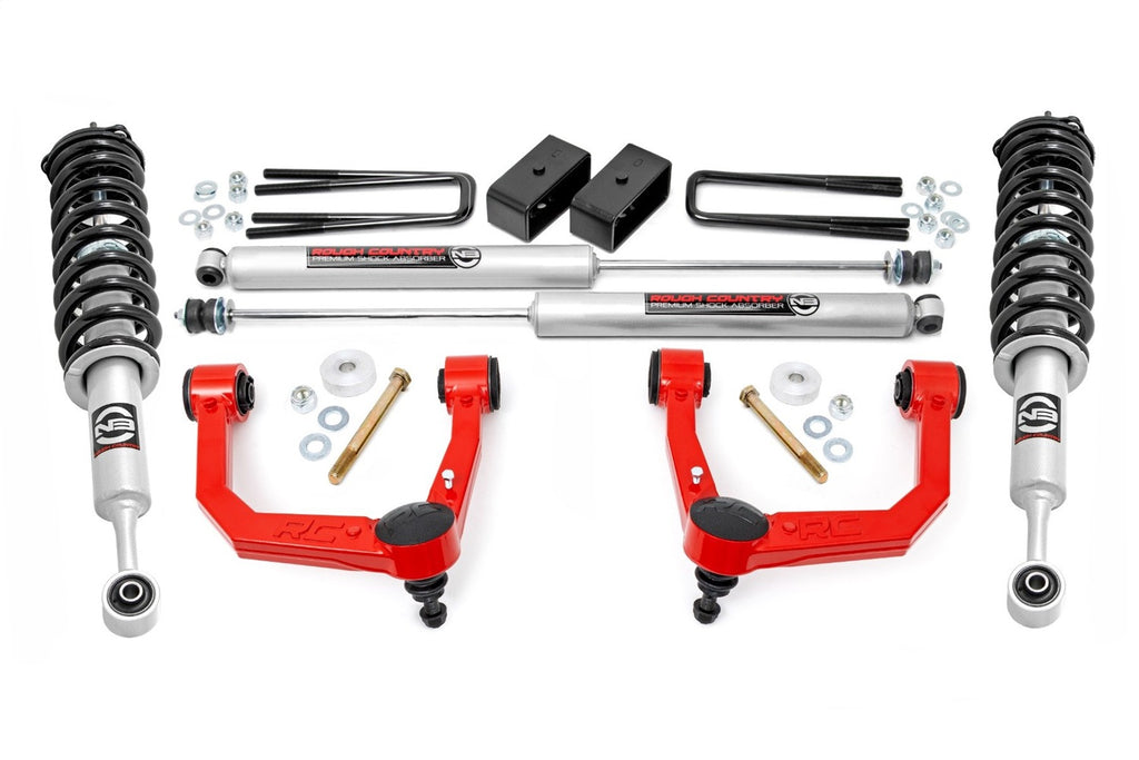 Rough Country 74231RED Suspension Lift Kit w/Shocks for Select Toyota Tacoma