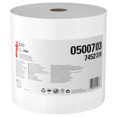WypAll 05007 L40 Disposable Cleaning and Drying Towels, Jumbo Roll