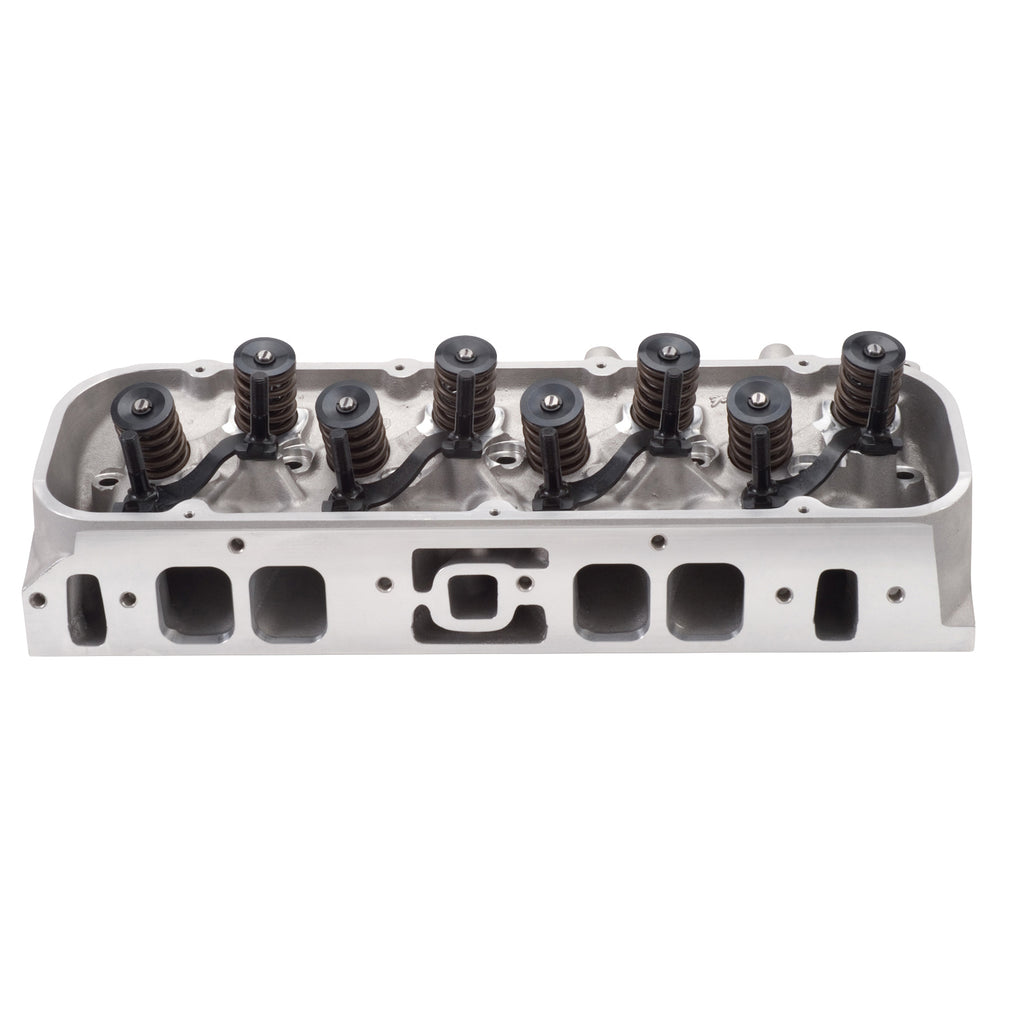 Edelbrock 50459 E-Street Big-Block ChevyHead Cylinder Head Oval COMPLETE Single for Select Chevrolet Bel Air, Chevrolet Biscayne, Chevrolet Blazer, Chevrolet Brookwood, Chevrolet C10, Chevrolet C10 Pickup, Chevrolet C10 Suburban, Chevrolet C20, Chevrolet
