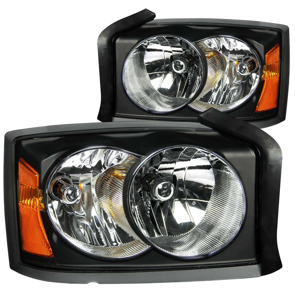 0506-Dakota-Headlights-Black-Clear-DriverPassenger