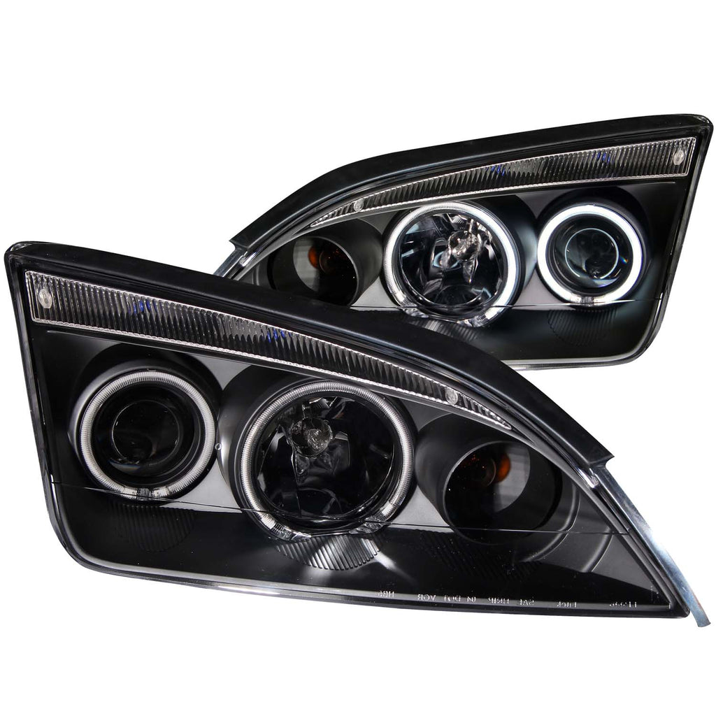 0507-Focus-Zx4-4Dr-Headlights-Black-Clear-Projector-With-Halos-DrivePass