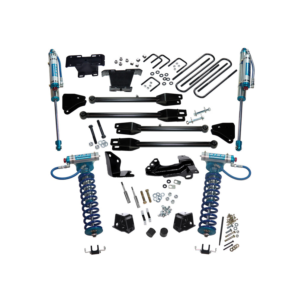 0507-Ford-F250F350-Super-Duty-4Wd-Diesel-4In-Lift-Kit-WA-4-Link-ConversionKing-CoiloverShocks