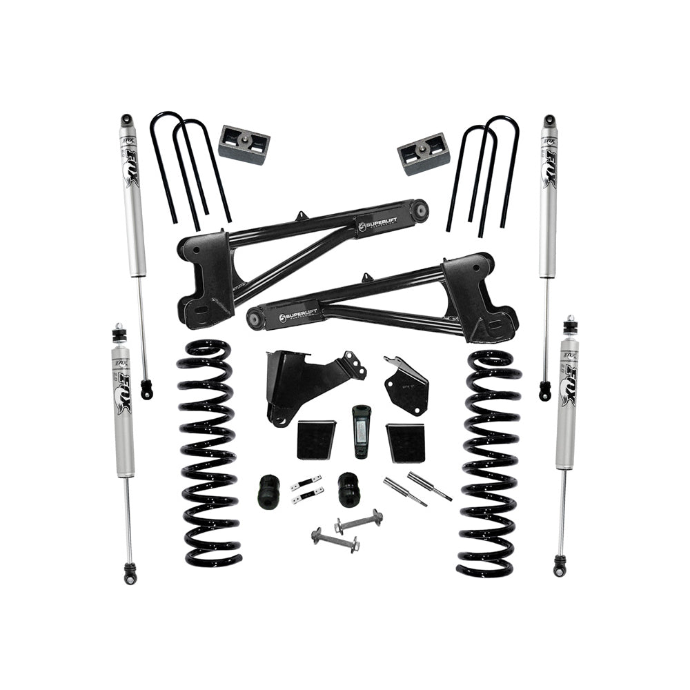 0507-Ford-F250F350-Super-Duty-4Wd-Diesel-6In-Lift-Kit-WRep-Radius-Arms-WFox-2.0-Series-Shocks
