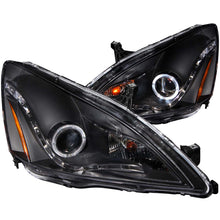 Load image into Gallery viewer, 0507-Honda-Accord-Projector-Halo-Black-Clear-R8-Style-Headlights-DrivePass