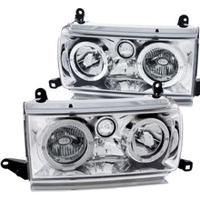 Load image into Gallery viewer, 0507-Land-Cruiser-Crystal-Headlights-WHalo-Chrome-Clear-DriverPassenger
