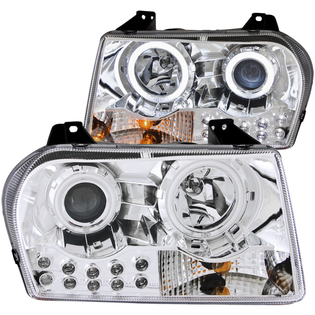 0508-Chry-300-(Not-Limited)-Headlights-Projector-With-HaloChrome-Clear-With-Am