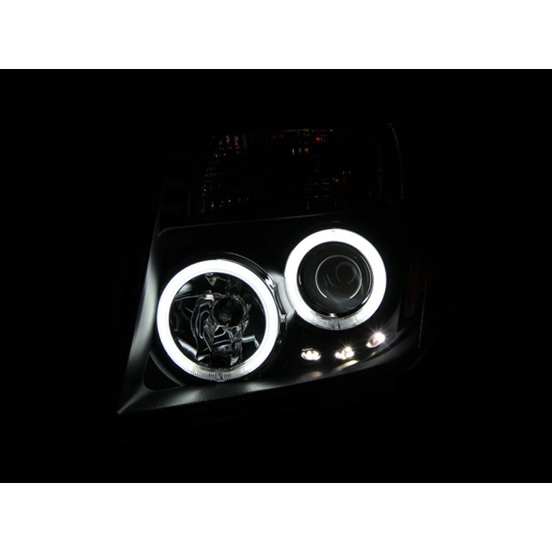 0508-Pathfinder-Projector-Headlights-WHalo-Black-Clear-DriverPassenger