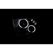 Load image into Gallery viewer, 0509-Mustang-Headlights-Projector-With-HaloChrome-Clear-With-Amber-Reflectors