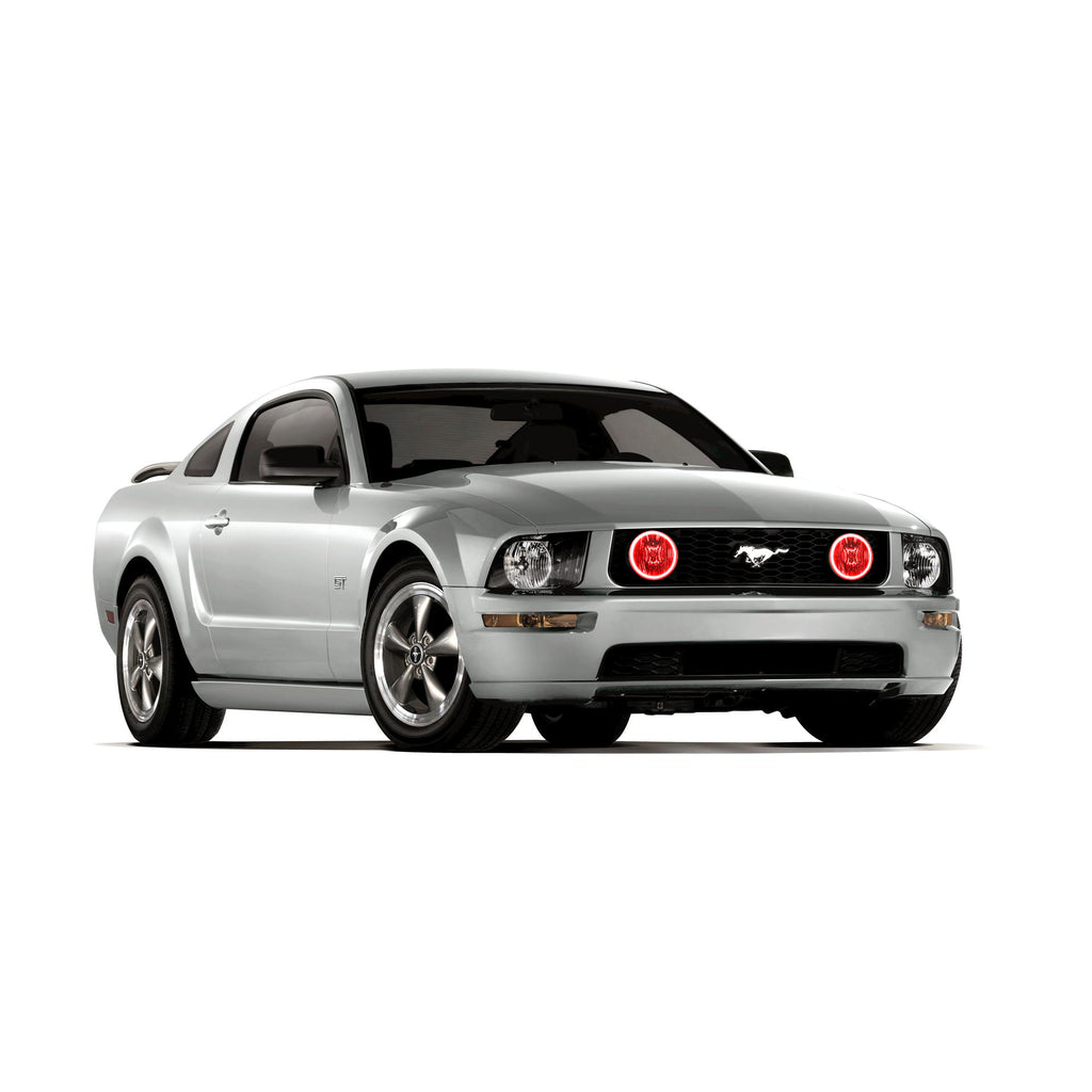 0509-Mustang-Led-Fog-Light-Halo-Kit-Red